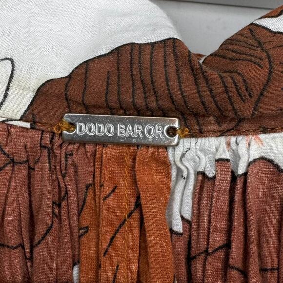 Dodo Bar Or Vyan Kaftan Maxi Dress in Loren Camel Retro Floral Size L - Picture 10 of 13